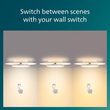 Philips- LED Stmívatelné stropní svítidlo SCENE SWITCH LED/30W/230V 2700K černá