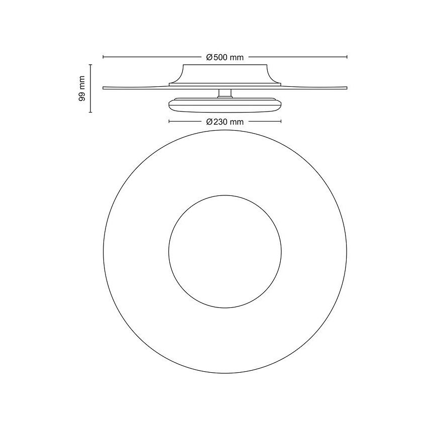 Philips- LED Stmívatelné stropní svítidlo SCENE SWITCH LED/40W/230V 2700K stříbrná