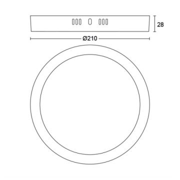 Philips - LED Stropní svítidlo LED/12W/230V 2700K černá