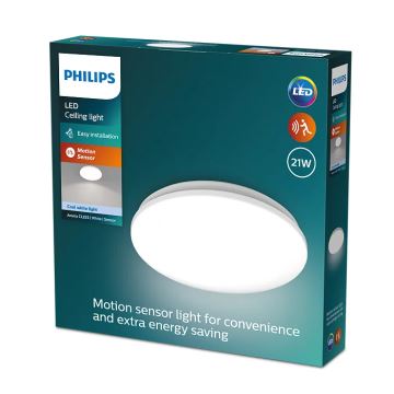 Philips - LED Stropní svítidlo se senzorem ACUNA LED/21W/230V 4000K