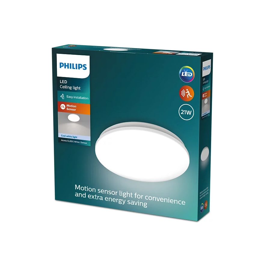 Philips - LED Stropní svítidlo se senzorem ACUNA LED/21W/230V 4000K