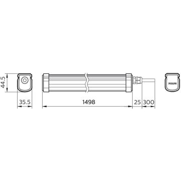 Philips - LED Technické svítidlo PROJECTLINE LED/54W/230V IP65