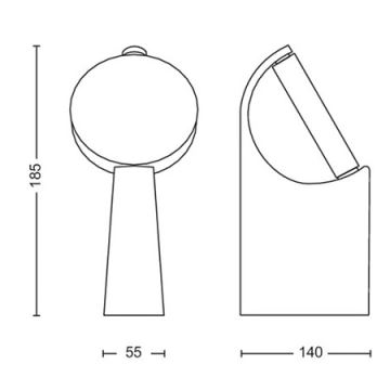 Philips - LED Venkovní lampa LED/7W/230V 4000K IP44