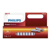 Philips LR03P12W/10 - 12 ks Alkalická baterie AAA POWER ALKALINE 1,5V 1150mAh