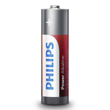 Philips LR6P12W/10 - 12 ks Alkalická baterie AA POWER ALKALINE 1,5V 2600mAh