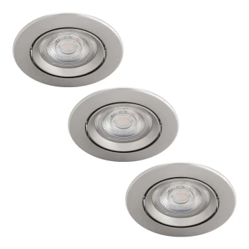 Philips - SADA 3x LED Podhledové svítidlo LED/4,5W/230V 2700K