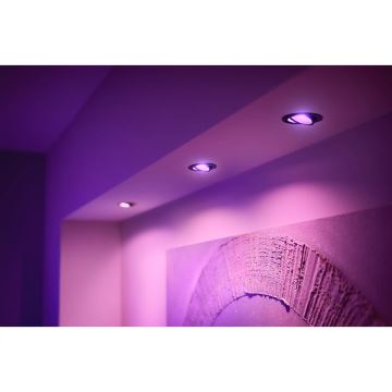 Philips - SADA 3xLED RGBW Stmívatelné podhledové Hue CENTURA 1xGU10/4,2W/230V 2000-6500K