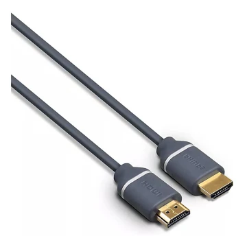 Philips SWV5650G/00 - HDMI kabel s Ethernetem, HDMI 2.0 A konektor 5m šedá