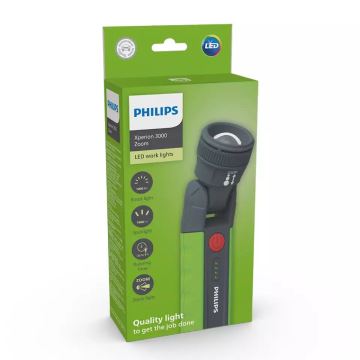 Philips X30ZOOMX1 - LED Stmívatelná nabíjecí svítilna XPERION LED/6W/3,7V 1000 lm 2500 mAh IP54