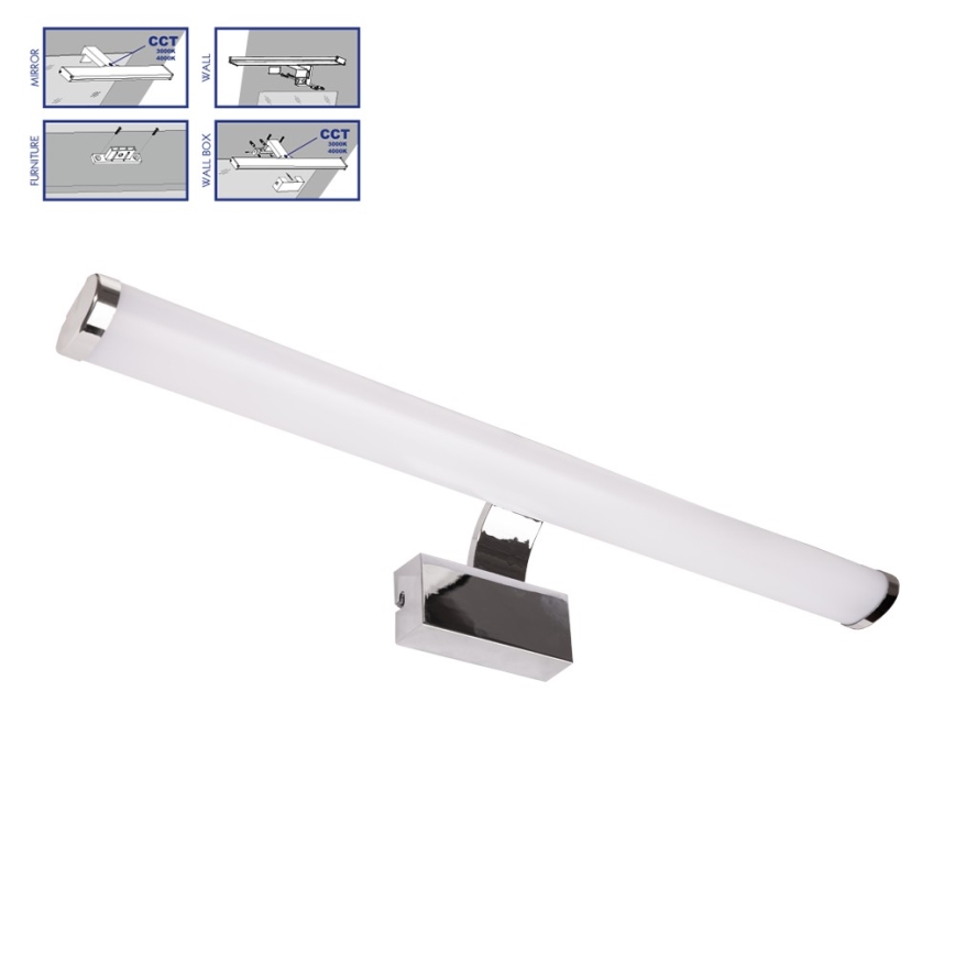 Prezent 70225 - LED Stmívatelné koupelnové osvětlení zrcadla SOLANA LED/12W/230V IP44 3000/4000K 60 cm