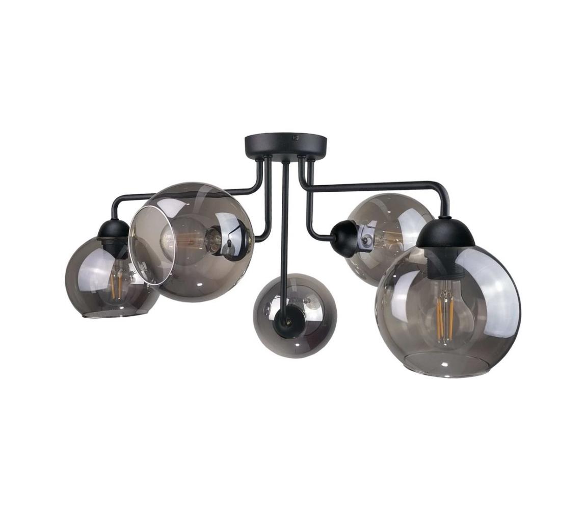 Keter Lighting Přisazený lustr OSMO 5xE27/60W/230V černá 