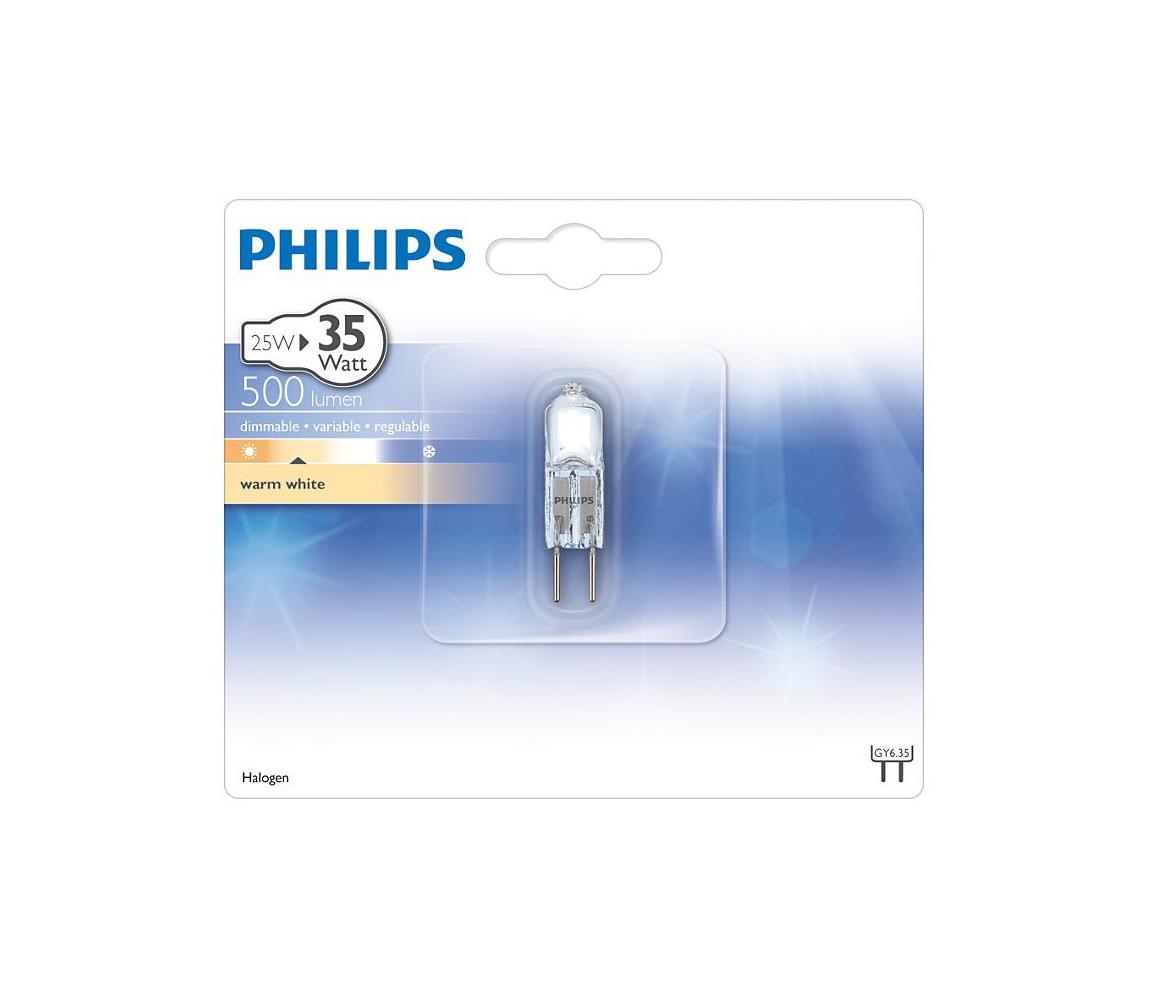 Philips Průmyslová žárovka Philips HALOGEN GY6,35/25W/12V 3000K 