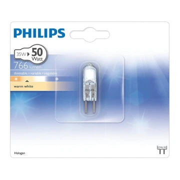 Průmyslová žárovka Philips HALOGEN GY6,35/35W/12V 3100K