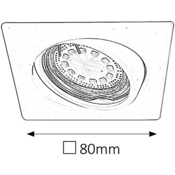 Rabalux - SADA 3xLED Podhledové svítidlo 1xGU10/3W/230V IP40