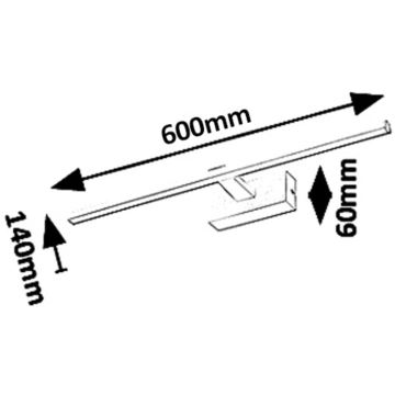 Rabalux - LED Koupelnové osvětlení zrcadla LED/12W/230V IP23