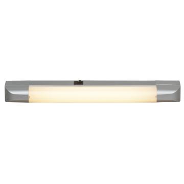 Rabalux - Podlinkové svítidlo BAND LIGHT 1xG13/10W/230V 39,5 cm stříbrná