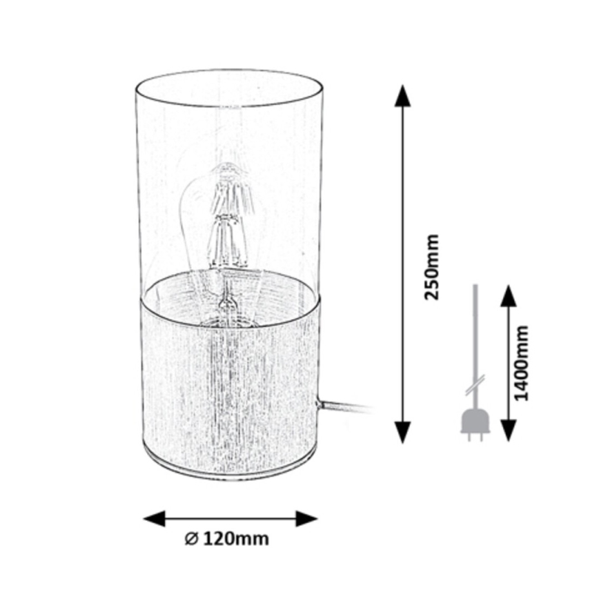 Rabalux - Stolní lampa 1xE27/40W/230V