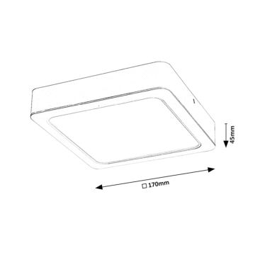 Rabalux - LED Stropní svítidlo LED/18W/230V 17 cm