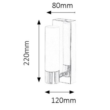 Rabalux - LED Koupelnové nástěnné svítidlo JIM 1xLED/5W/230V IP44