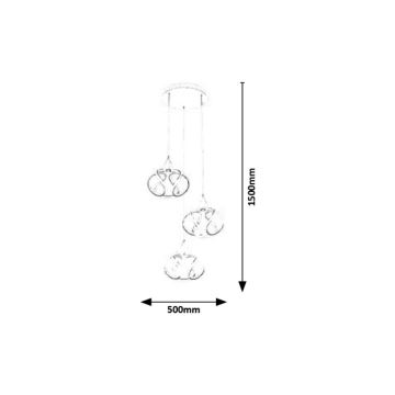 Rabalux - LED Lustr na lanku LED/50W/230V 3000K