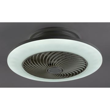 Rabalux - LED Stmívatelné stropní svítidlo s ventilátorem DALFON LED/36W/230V 3000-6000K + dálkové ovládání