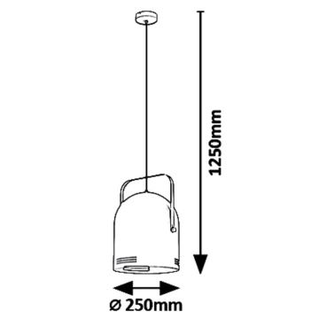 Rabalux - Lustr na lanku MINUET 1xE14/40W/230V