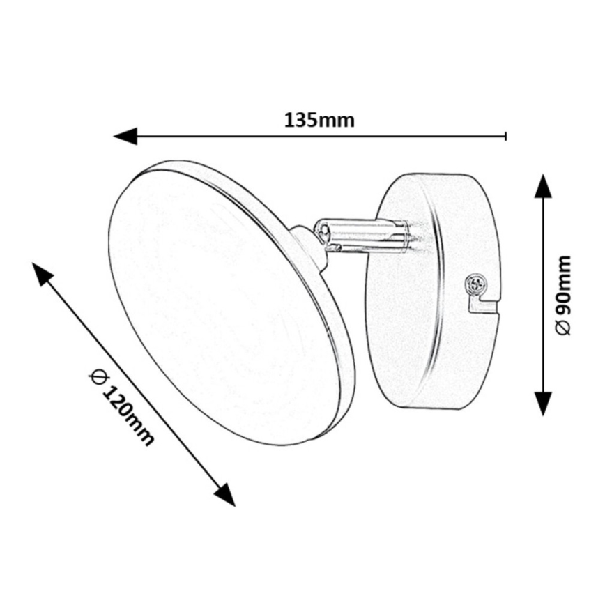 Rabalux - LED Nástěnné svítidlo LED/4W/230V 3000K černá