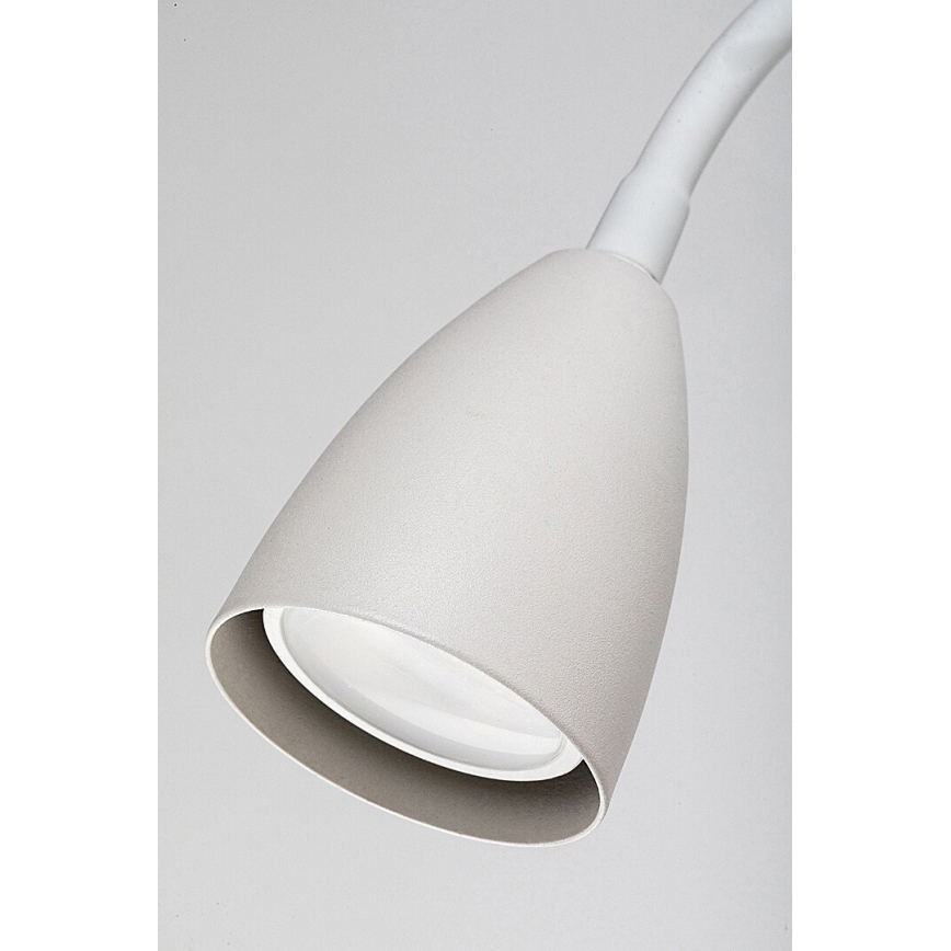 Rabalux - Nástěnná lampa s poličkou a USB portem 1xGU10/25W/230V bílá