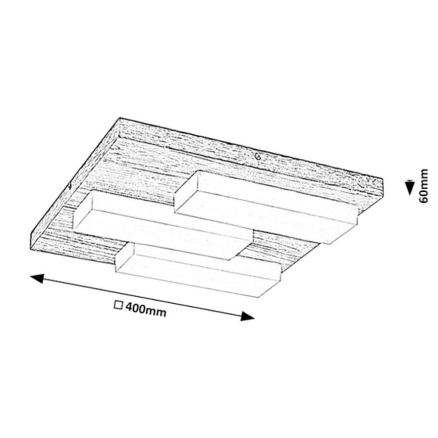 Rabalux - LED Stropní svítidlo LED/30W/230V 3000K dub