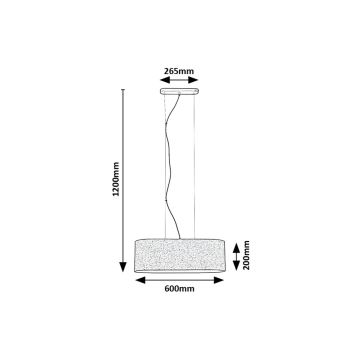 Rabalux - Lustr na lanku 3xE27/40W/230V