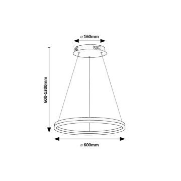 Rabalux - LED Lustr na lanku LED/35W/230V 3000/4000/6500K