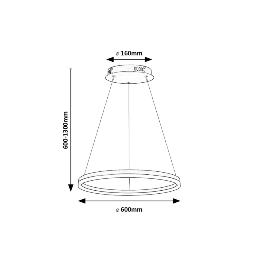 Rabalux - LED Lustr na lanku LED/35W/230V 3000/4000/6500K