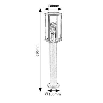 Rabalux - Venkovní lampa 1xE27/40W/230V IP44