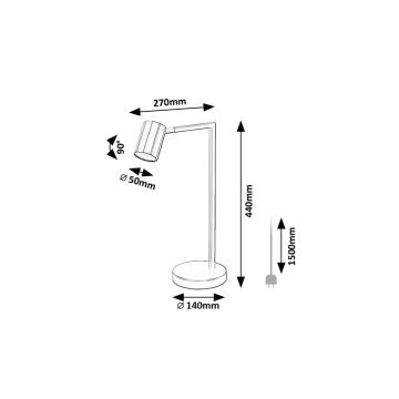 Rabalux - Stolní lampa 1xGU10/5W/230V černá