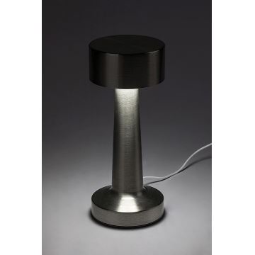 Rabalux - LED Nabíjecí dotyková stolní lampa LED/2,7W/5V 1200mAh 3000/4000/6000K chrom