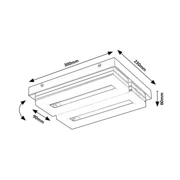 Rabalux - LED Koupelnové stropní svítidlo LED/24W/230V 4000K IP44