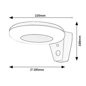 Rabalux - LED Solární svítidlo se senzorem LED/4W/3,7V IP44