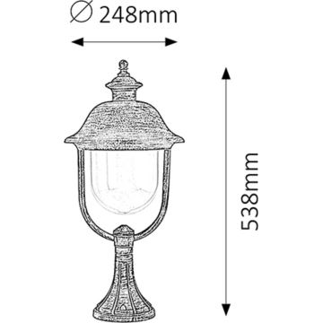 Rabalux - Venkovní lampa 1xE27/100W IP44