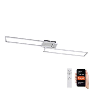 Rabalux - LED Stmívatelné stropní svítidlo LED/40W/230V 2700-6500K Wi-Fi Tuya matný chrom + dálkové ovládání