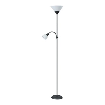 Rabalux - Stojací lampa 1xE27/100W+E14/25W černá/bílá