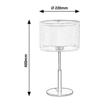 Rabalux - Stolní lampa 1xE27/40W/230V