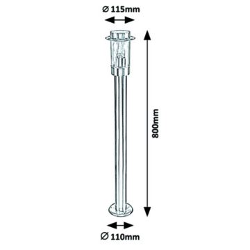 Rabalux - Venkovní lampa 1xE27/20W/230V IP44