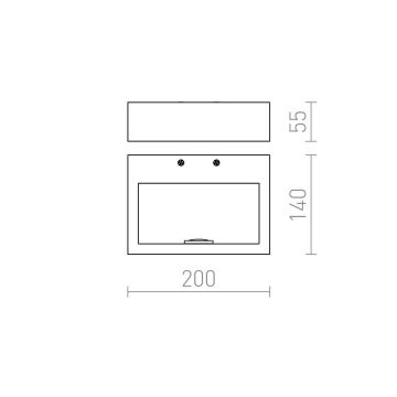 RED - Design Rendl - R12595 - LED Nástěnné svítidlo NEMAN LED/10W/230V