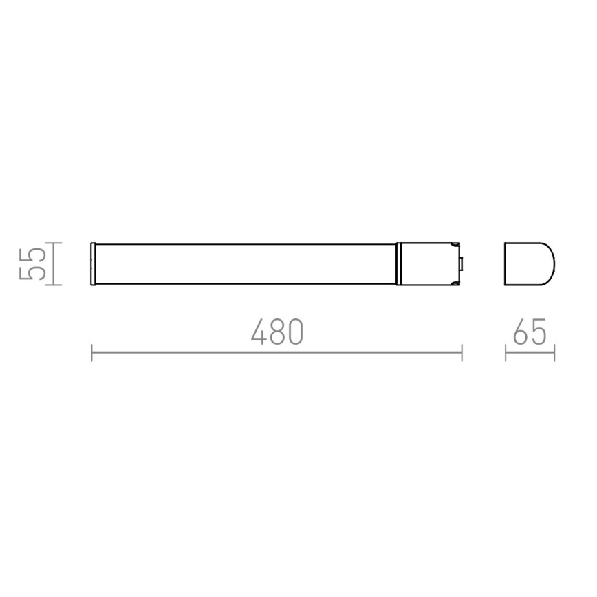 RED - Design Rendl - R12903 - LED Koupelnové osvětlení zrcadla se zásuvkou FLORIO LED/8W/230V IP44