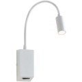 Redo 01-1193 - LED Flexibilní lampička HELLO LED/3W/230V bílá