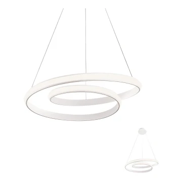 Redo 01-1793 - LED Stmívatelný lustr na lanku TORSION LED/29W/230V pr. 55 cm bílá
