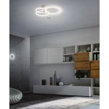 Redo 01-2225 - LED Stmívatelný přisazený lustr SPELL LED/54W/230V 3000K bílá