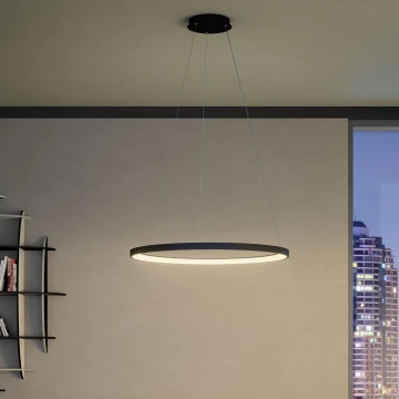 Redo 01-2677 - LED Stmívatelný lustr na lanku ICONIC LED/60W/230V pr. 78 cm černá
