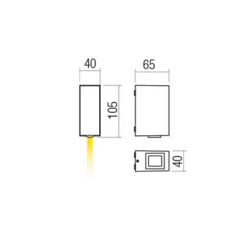 Redo 90418 - LED Venkovní nástěnné svítidlo ACE LED/3,36W/230V 4000K IP54 hnědá