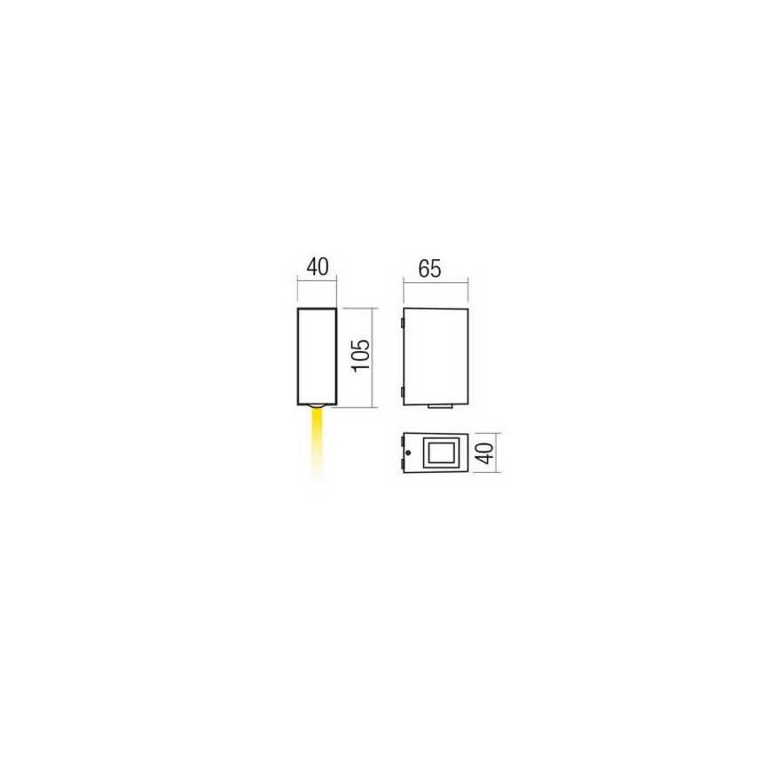 Redo 90418 - LED Venkovní nástěnné svítidlo ACE LED/3,36W/230V 4000K IP54 hnědá